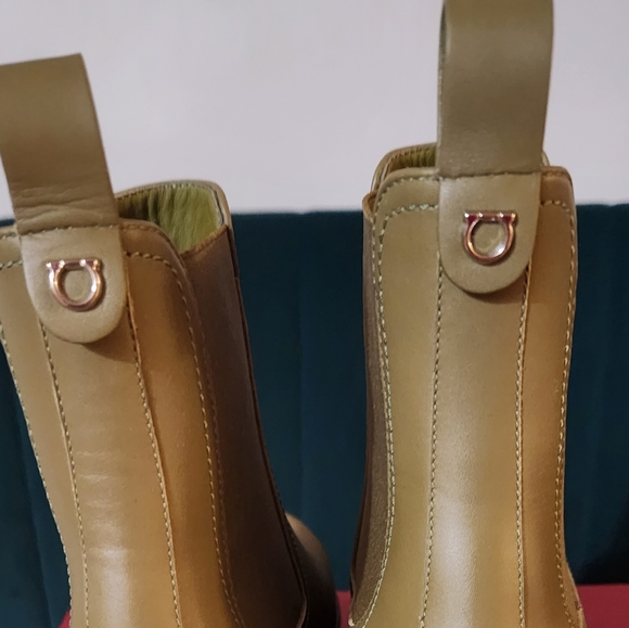 Green Sylist Wedge Ferragamo Boot - Picture 2 of 3